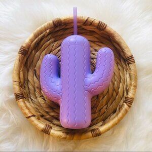Pink Sky Lavender Purple Cactus Sipper Cup